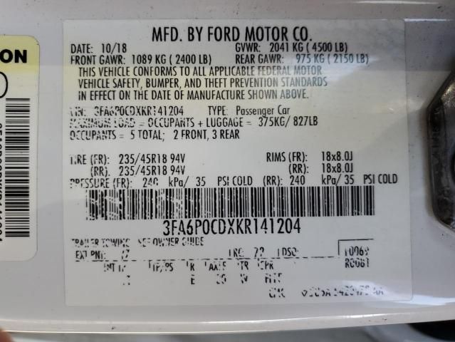 2019 Ford Fusion SEL