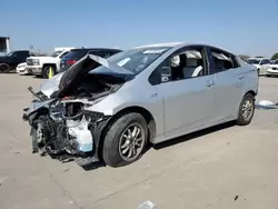 Salvage cars for sale at Grand Prairie, TX auction: 2017 Toyota Prius Prime