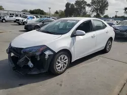 Salvage cars for sale at Sacramento, CA auction: 2018 Toyota Corolla L