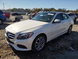 Salvage cars for sale at Louisville, KY auction: 2018 Mercedes-Benz C 300 4matic