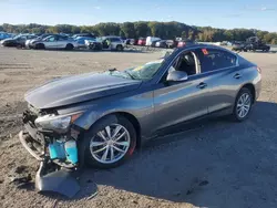 Carros salvage sin ofertas aún a la venta en subasta: 2015 Infiniti Q50 Base