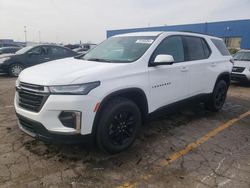 Salvage cars for sale at Woodhaven, MI auction: 2023 Chevrolet Traverse LT