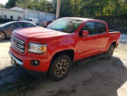 Salvage cars for sale from Copart Hueytown, AL: 2016 GMC Canyon SLE