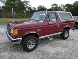 1990 Ford Bronco U100 en venta en Fort Pierce, FL