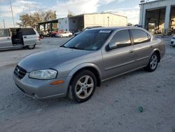 Salvage cars for sale at Riverview, FL auction: 2001 Nissan Maxima GXE