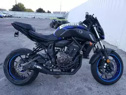 Salvage Motorcycles for sale at auction: 2018 Yamaha MT07