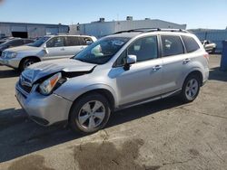 Salvage cars for sale from Copart Vallejo, CA: 2015 Subaru Forester 2.5I Premium