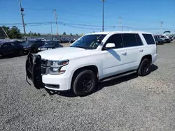 Chevrolet salvage cars for sale: 2016 Chevrolet Tahoe Police