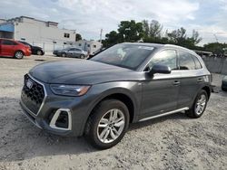 Salvage cars for sale at Opa Locka, FL auction: 2023 Audi Q5 Premium 45