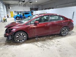 Salvage cars for sale at Candia, NH auction: 2015 Honda Civic EX