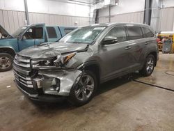 Salvage cars for sale at Casper, WY auction: 2018 Toyota Highlander Limited