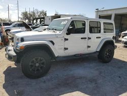 Salvage vehicles for parts for sale at auction: 2018 Jeep Wrangler Unlimited Sahara