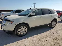 Salvage cars for sale at Andrews, TX auction: 2008 Ford Edge Limited