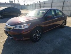 Honda Accord lx salvage cars for sale: 2017 Honda Accord LX