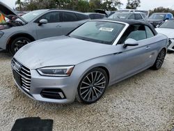 Salvage cars for sale at Arcadia, FL auction: 2019 Audi A5 Premium Plus