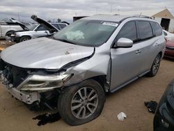 Salvage cars for sale at Brighton, CO auction: 2014 Nissan Pathfinder S