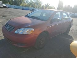 Toyota Vehiculos salvage en venta: 2004 Toyota Corolla CE