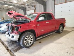 Salvage cars for sale at West Mifflin, PA auction: 2017 Toyota Tundra Double Cab Limited