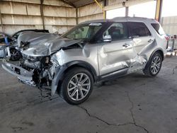 Salvage cars for sale at Phoenix, AZ auction: 2017 Ford Explorer Limited