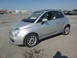 Salvage cars for sale at Grand Prairie, TX auction: 2012 Fiat 500 POP