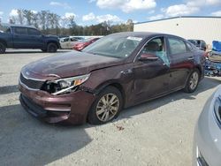 Salvage cars for sale at Spartanburg, SC auction: 2017 KIA Optima LX