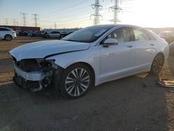 Salvage cars for sale at Elgin, IL auction: 2017 Lincoln MKZ Hybrid Reserve