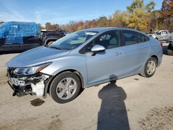 Salvage cars for sale from Copart Ellwood City, PA: 2018 Chevrolet Cruze LS