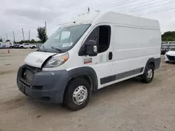 Vehiculos salvage en venta de Copart Miami, FL: 2014 Dodge RAM Promaster 2500 2500 High