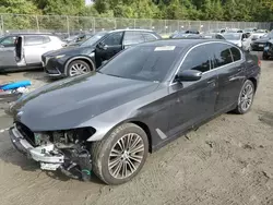 Salvage cars for sale at Waldorf, MD auction: 2019 BMW 530 XI