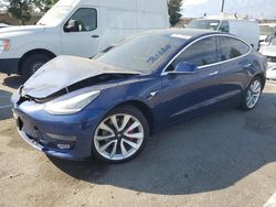 Tesla Vehiculos salvage en venta: 2019 Tesla Model 3