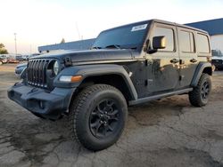 Salvage cars for sale at Woodhaven, MI auction: 2020 Jeep Wrangler Unlimited Sport