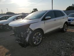 Salvage cars for sale at Franklin, WI auction: 2018 Ford Edge Titanium