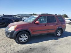 Salvage cars for sale from Copart Sacramento, CA: 2005 Honda CR-V EX