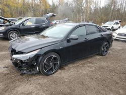 Salvage cars for sale from Copart Cookstown, ON: 2023 Hyundai Elantra N Line