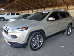 Jeep Vehiculos salvage en venta: 2015 Jeep Cherokee Limited