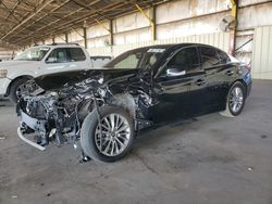 Infiniti salvage cars for sale: 2019 Infiniti Q50 Luxe