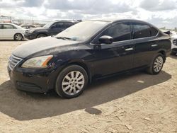 Salvage cars for sale at Houston, TX auction: 2015 Nissan Sentra S