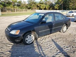 Salvage cars for sale at Fort Pierce, FL auction: 2001 Honda Civic DX