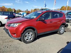 Salvage cars for sale at East Granby, CT auction: 2014 Toyota Rav4 LE