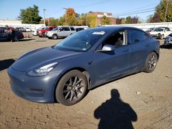 Salvage cars for sale at New Britain, CT auction: 2020 Tesla Model 3