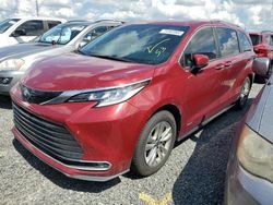 Salvage cars for sale at Riverview, FL auction: 2021 Toyota Sienna Limited