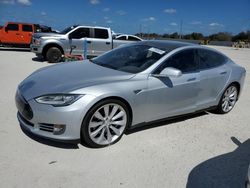 Salvage cars for sale at Arcadia, FL auction: 2015 Tesla Model S