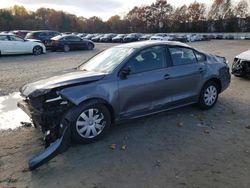 Salvage cars for sale at North Billerica, MA auction: 2015 Volkswagen Jetta Base