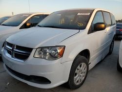 Salvage cars for sale at Grand Prairie, TX auction: 2017 Dodge Grand Caravan SE