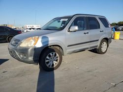 Salvage cars for sale at Grand Prairie, TX auction: 2005 Honda CR-V EX