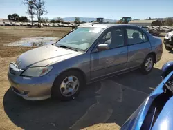 Salvage cars for sale from Copart San Martin, CA: 2005 Honda Civic Hybrid