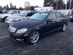 Salvage cars for sale at Graham, WA auction: 2013 Mercedes-Benz C 250