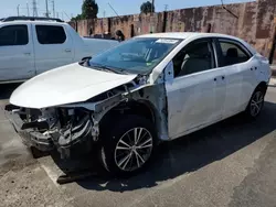 Salvage cars for sale at Wilmington, CA auction: 2016 Toyota Corolla L