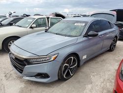 Salvage cars for sale at Riverview, FL auction: 2022 Honda Accord Sport