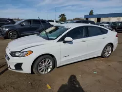 Salvage cars for sale at Woodhaven, MI auction: 2019 Ford Fusion SE